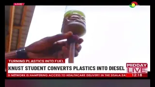 KNUST level 200 History Student Converts plastic waste into diesel fuel through pyrolysis 🔥🔥🔥