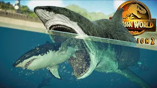 MEGALODON IN EVOLUTION 2!! | New Aquatic in Jurassic World Evolution 2 | Mod Showcase