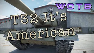 T32 TYPICALLY AMERICAN 🧢 | WOTB world of tanks blitz subscriber replay channel