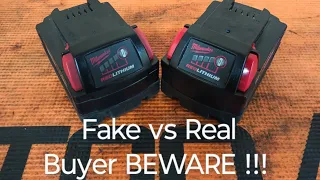 FAKE vs REAL batteries ... can you tell ??? what to look for !!!