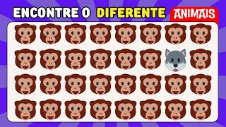 🐾 Ache o Emoji Diferente: Edição Animais 🐾 Descubra os Bichinhos Escondidos!