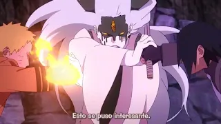El Gran Dúo en Acción ! Naruto y Sasuke VS Momoshiki , Los 5 Kages VS otsutsuki - Sub Español