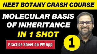 MOLECULAR BASIS OF INHERITANCE in One Shot Part 1 - All Theory, Tricks & PYQs | Class 12 | NEET