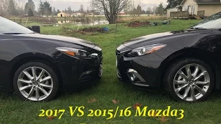 2017 VS 2015/16 Mazda3 Comparison Review Interior and Exterior