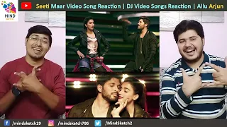 Seeti Maar Video Song Reaction | DJ Video Songs Reaction | Allu Arjun | Pooja Hegde | DSP