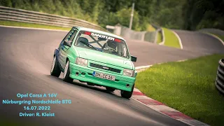 Nürburgring Nordschleife BTG - Opel Corsa A 16V - 16.07.2022