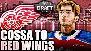 SEBASTIAN COSSA TAKEN BEFORE JESPER WALLSTEDT BY DETROIT RED WINGS 15TH OVERALL