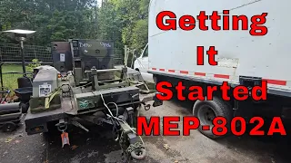 Getting my Auction MEP-802A Generator Started - First Start