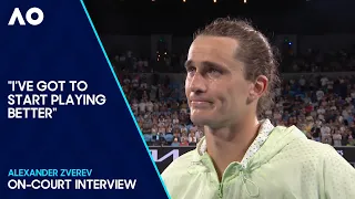 Alexander Zverev On-Court Interview | Australian Open 2024 First Round