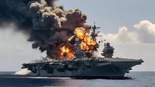 Russian stealth jet destroys largest US aircraft carrier in the Black Sea