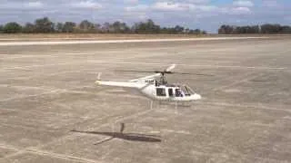 Marvelcraft RC Bell 407 electric powered first test flight at Fort Rucker Nov 2013