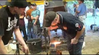 At a World Championship Blacksmiths Contest