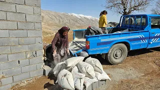 Bringing plaster and tiles with the help of viewers for Susan's dream house