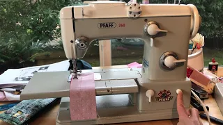 Pfaff 360–straight stitching and zig zag