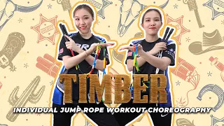 Timber - Pitbull, Ke$ha | Individual Jump Rope Workout Choreography