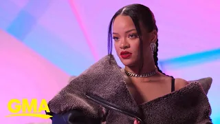 Rihanna talks about her return to the stage for Super Bowl halftime show l GMA