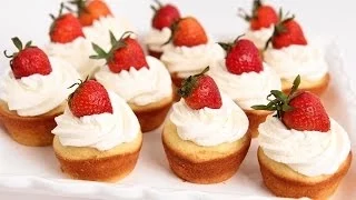 Strawberry Shortcake Cupcakes Recipe - Laura Vitale - Laura in the Kitchen Episode 753