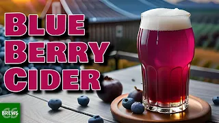 Easy to Make Blueberry Cider using FRESH Blueberries