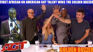 American Got Talent|African Wins the Golden Buzzer after this  Worship In the World Biggest Stage