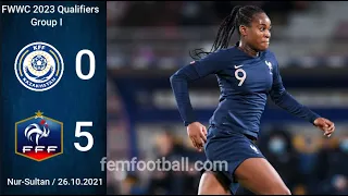 [0-5] | 26.10.2021 | Kazakhstan vs France | FIFA Women´s World Cup 2023 Qualifiers | Group I