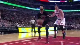 Taj Gibson Gets the Inside Feed for The One-Handed Throw-Down