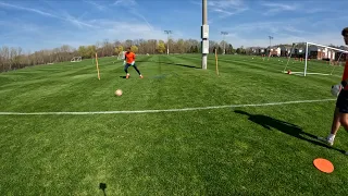 Syracuse University Men's Goalkeeper Training - Playing Out and Crosses - 4-14-2023