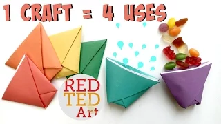 Origami Easy Paper Cup - 1 Craft - 4 Uses!!!