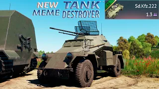 War Thunder Sd.Kfz.222 EXPERIENCE  DEV SERVER