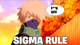 Sigma Male grindest Kakashi Hatake | Sigma rule anime