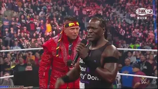 The Miz Implorando a R-Truth Pra Ser Dupla Contra Dominik & JD Mcdonagh - WWE Raw Day 1/1/2024