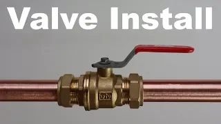 Compression Ball Valve Install