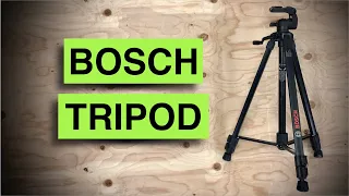 CONSTRUCTION TRIPOD: use with your laser AND camera! Bosch BT150 Compact Extendable review