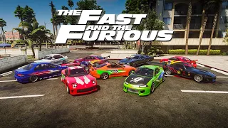 GTA 5 - The Fast and The Furious Cars and Characters Showcase