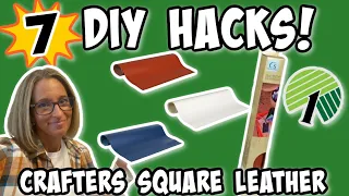 7 MONEY MAKING DIY HACKS using Dollar Trees Crafters Square LEATHER | WOW