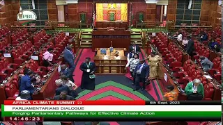 AFRICAN CLIMATE  SUMMIT PARLIAMENTARIANS DIALOGUE 2023.  PARLIAMENT OF KENYA (SESSION 2)