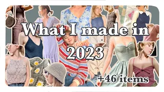 Everything I made in 2023  sewing knitting crochet crafting