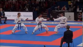 Team Kata + Bunkai GOJUSHIHO SHO by France National Team - 21st WKF World Karate Championships