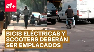 Scooters y Bicicletas Eléctricas Deberán Tramitar Placas en CDMX