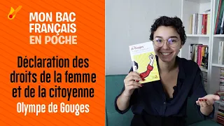Mon bac français en poche - Déclaration des droits de la femme et de la citoyenne d'Olympe de Gouges