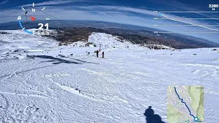 Bajada Pico Veleta-Pradollano por Río [Sierra Nevada 12/03/2023]