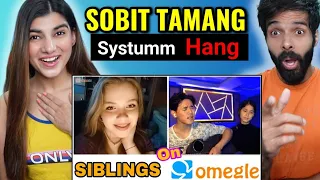 SINGING HINDI MASHUPS ON OMEGLE WITH MY SISTER !! 🤓 SOBIT TAMANG REACTION