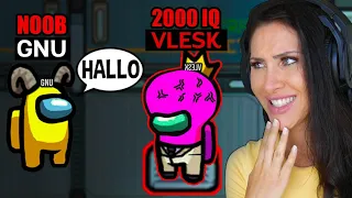 2000 IQ imposter @Vlesk verliert ZWEIMAL gegen Noob! Among Us