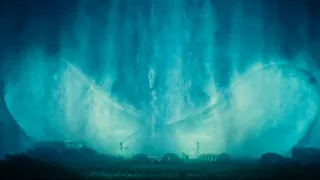Mothra rising at the waterfall (with Mothra Song) | Godzilla 2019