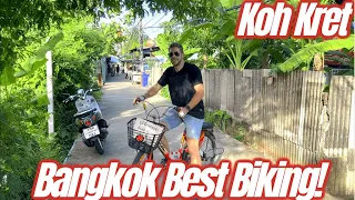 Koh Kret ISLAND in BANGKOK Nonthaburi - Thailand Travel Vlog bikes, pottery, markets, and Thai food!