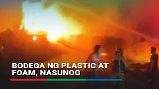 Malaking bodega ng plastic at foam sa Consolacion, Cebu nasunog