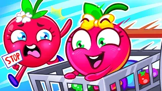 Yes! Yes! Baby In Grocery Store Song 🥦 Safety Tips for Kids | Toony Friends Kids Cartoons