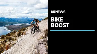 Mountain biking in a 'lunar landscape' as a mining town opens new trails | ABC News