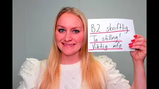 Video 920 VIKTIG INFO: B2 skriftlig norskprøve - ta stilling!