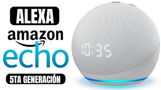🗣️COMPRÉ Amazon Echo Dot (5.ª generación) ALEXA con Reloj, Clima y Leds🎵 UNBOXING y FUNCIONES 🎵