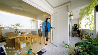 Inside A Taiwanese Designer’s HDB Home With A Lovely Open Balcony + Studio